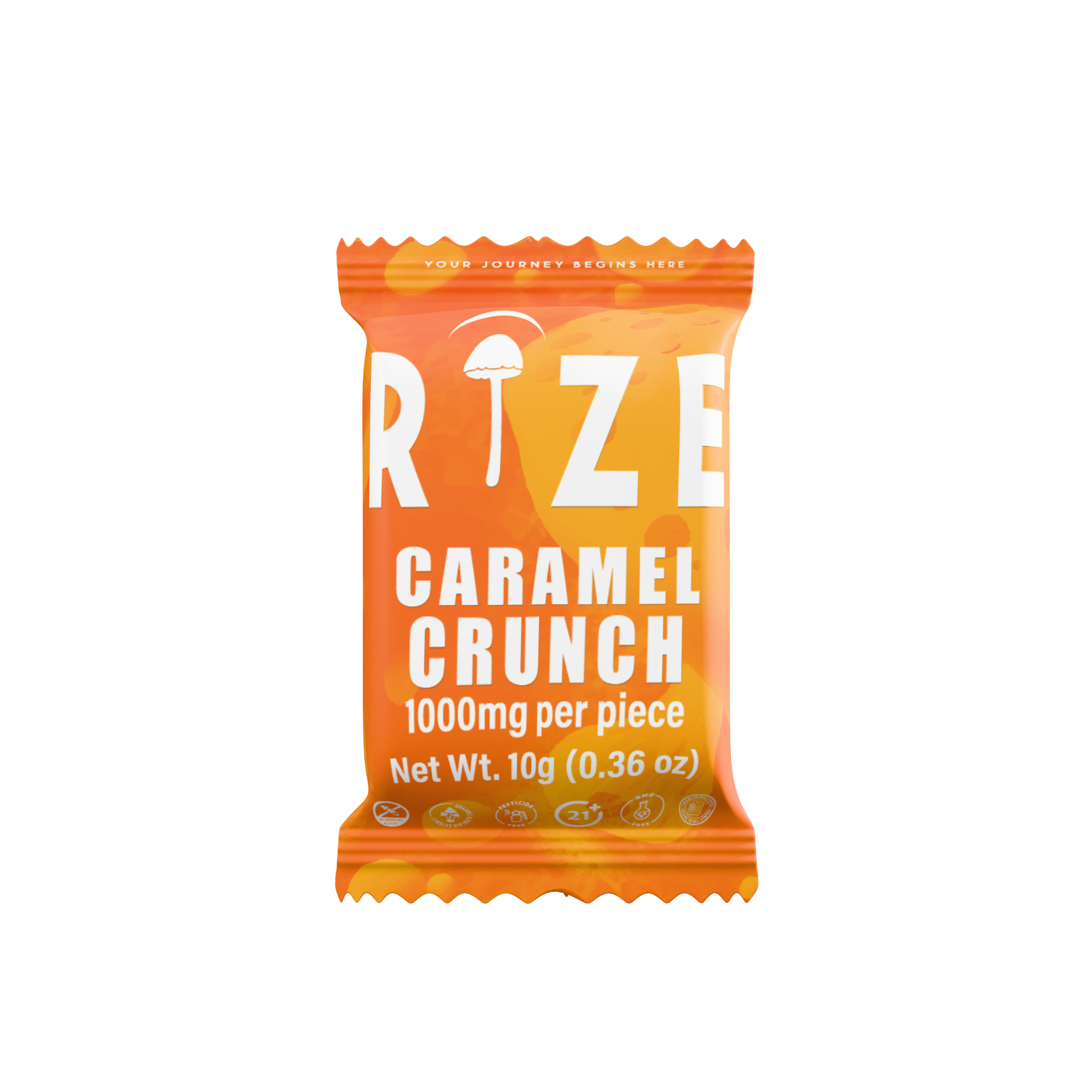 Rize 1G Caramel Crunch Chocolate Bar