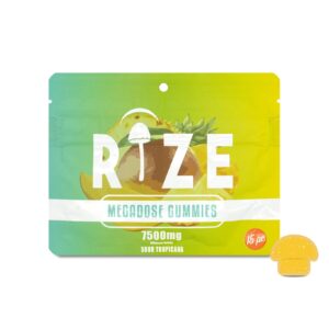 Rize 15pc 7500mg Sour Tropicana Gummies