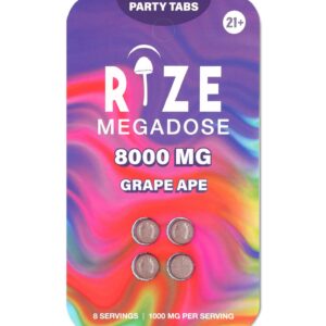 Rize 4pc 8000mg Grape Ape Party Tabs