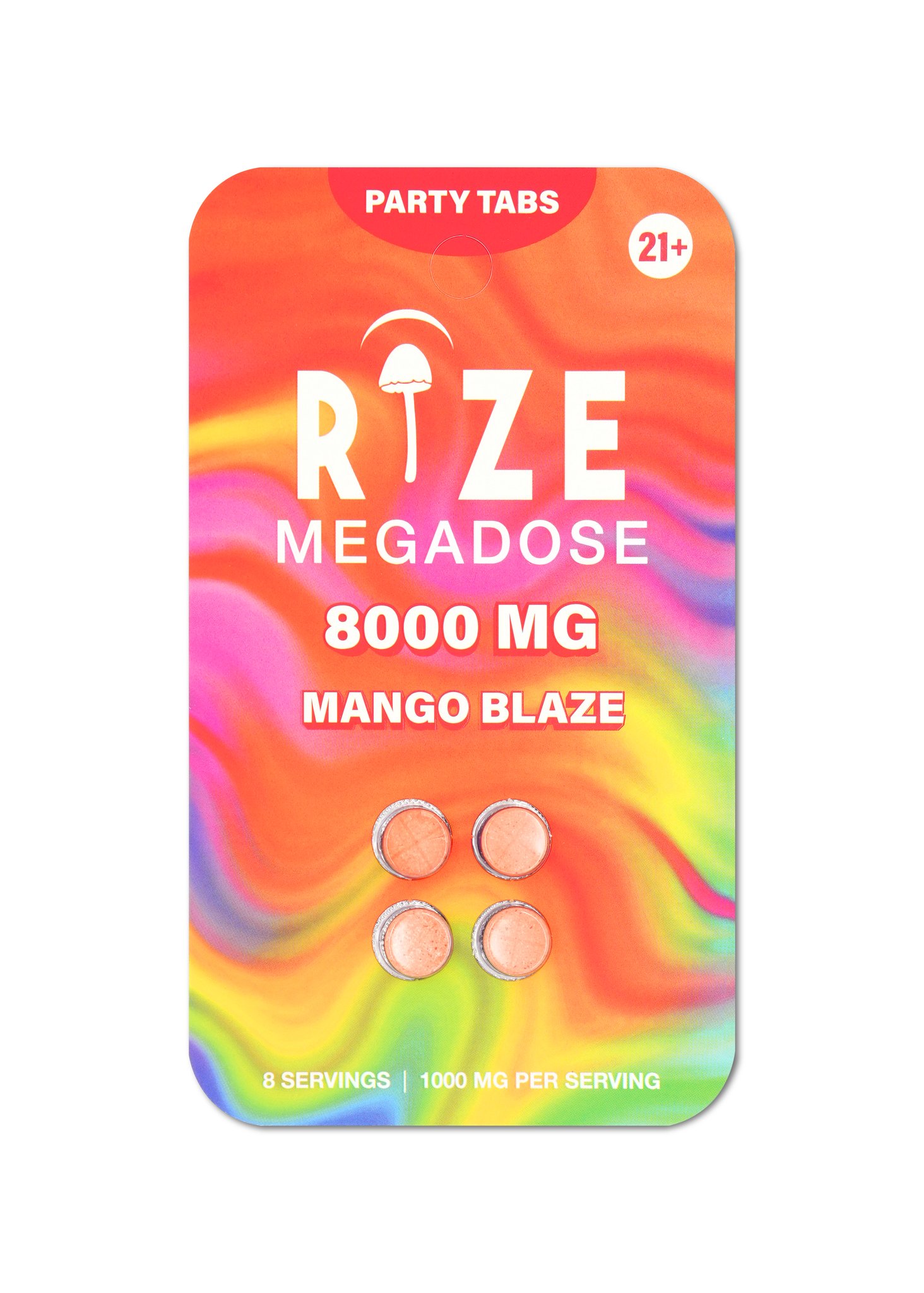 Rize 4pc 8000mg Mango Blaze Party Tabs