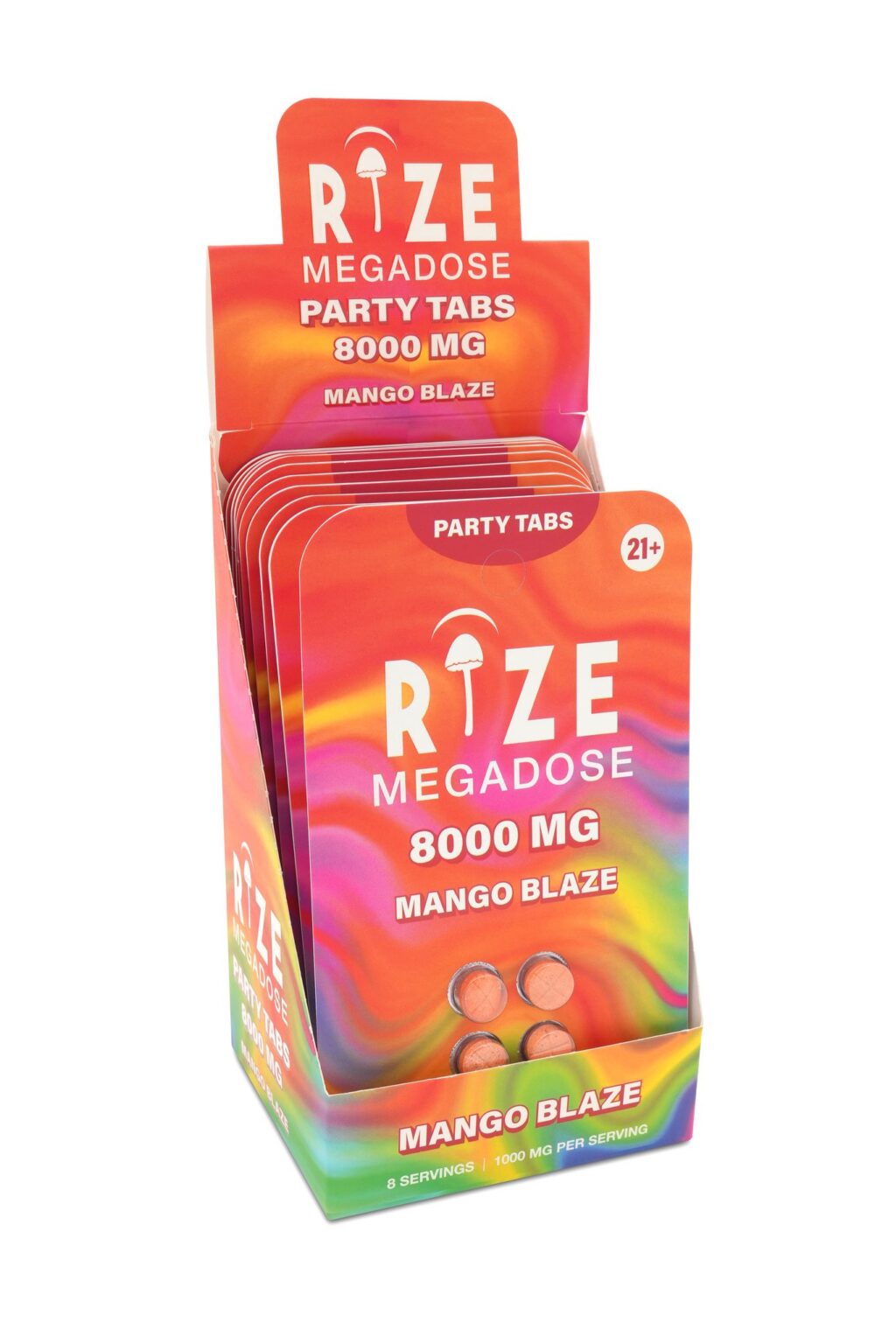 Rize 4pc 8000mg Mango Blaze Party Tabs